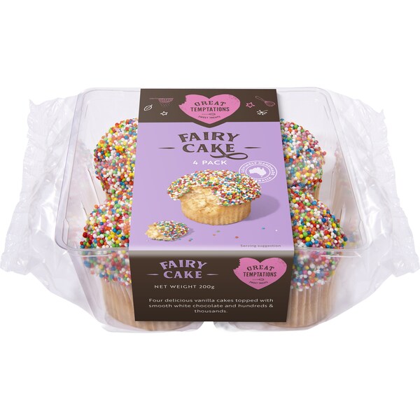 Great Temptations Fairy Cakes 4 Pack