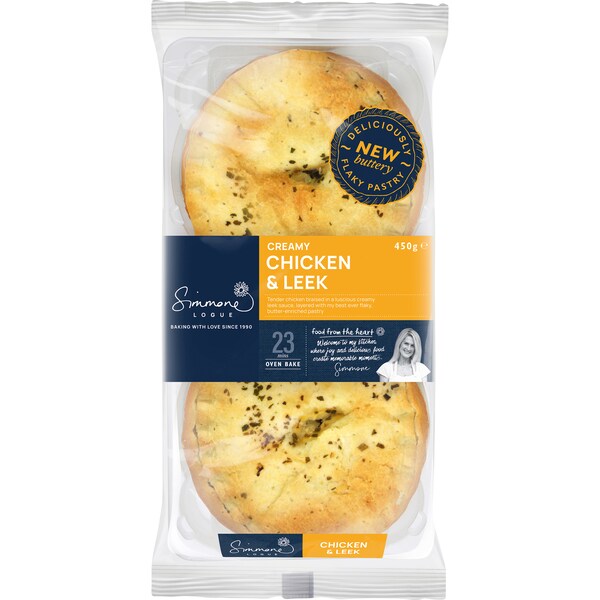 Simmone Logue Chicken & Leek Pie 2 Pack