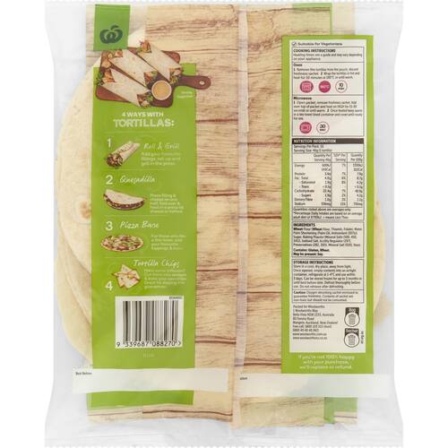 Woolworths Tortillas 10 Pack bunch