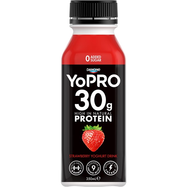 Danone Yopro Strawberry Drink Yoghurt 350ml