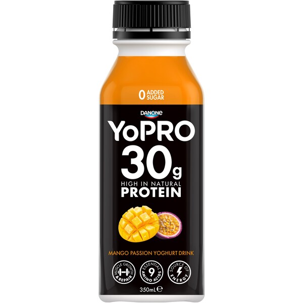 Danone Yopro Mango Passionfruit Drink Yoghurt 350ml