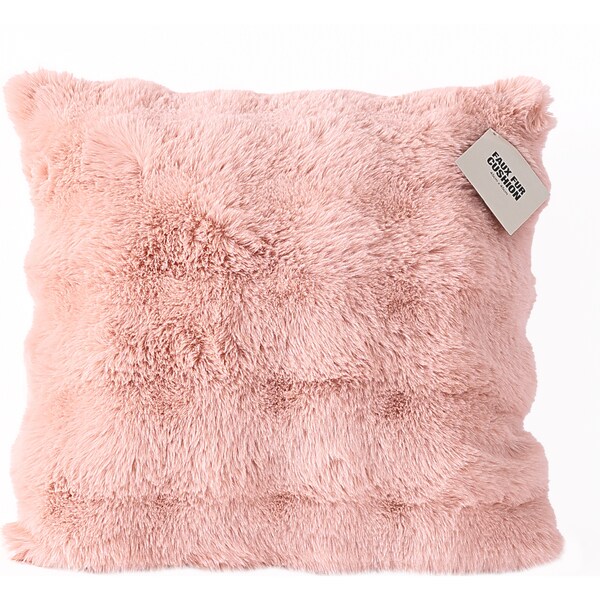 Faux Fur Bubble Cushion Dusty Pink each