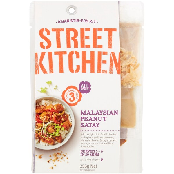 Street Kitchen Malaysian Peanut Satay Kit 255g