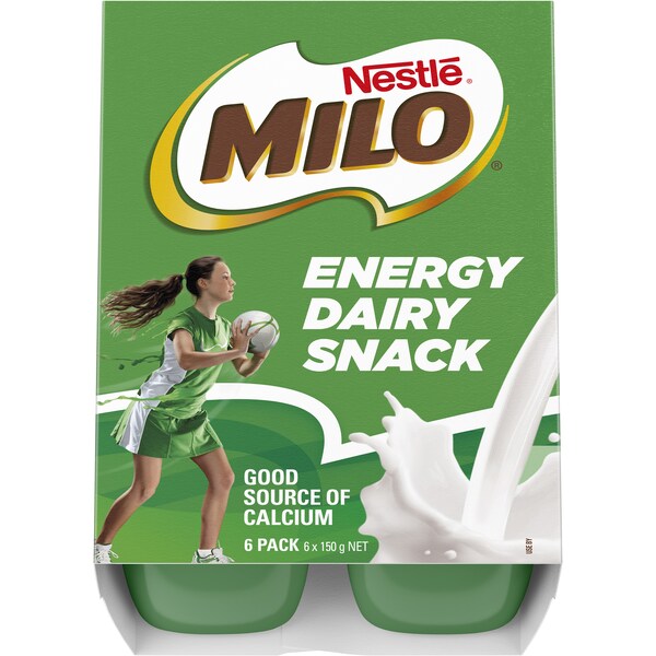 Nestle Milo Energy Dairy Snack 150gx 6 Pack