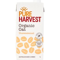 PureHarvest Organic Oat Unsweetened Long Life Milk