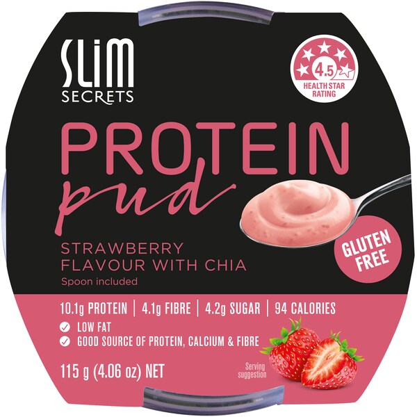 Slim Secrets Protein Pud With Chia Strawberry 115g