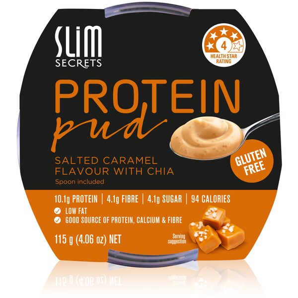 Slim Secrets Protein Pud With Chia Salted Caramel 115g