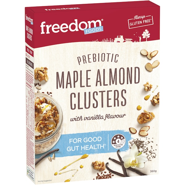 Freedom Foods Prebiotic Maple Almond Clusters 360g