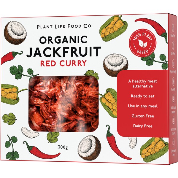 Plant Life Food Co. Organic Jackfruit Red Curry 300g