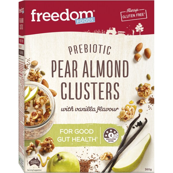 Freedom Foods Prebiotic Pear Almond Clusters 360g