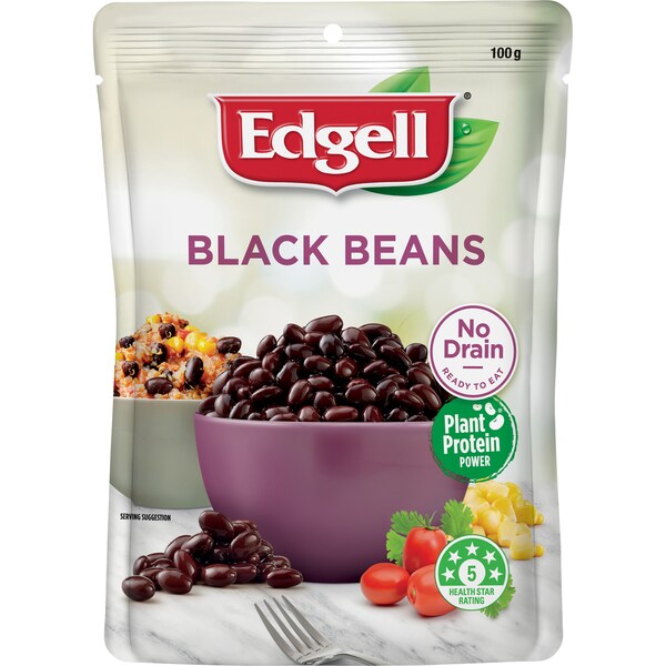 Edgell Black Bean Pouch 100g