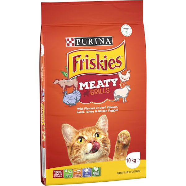 Purina Friskies Meaty Grill Adult Cat Food 10kg