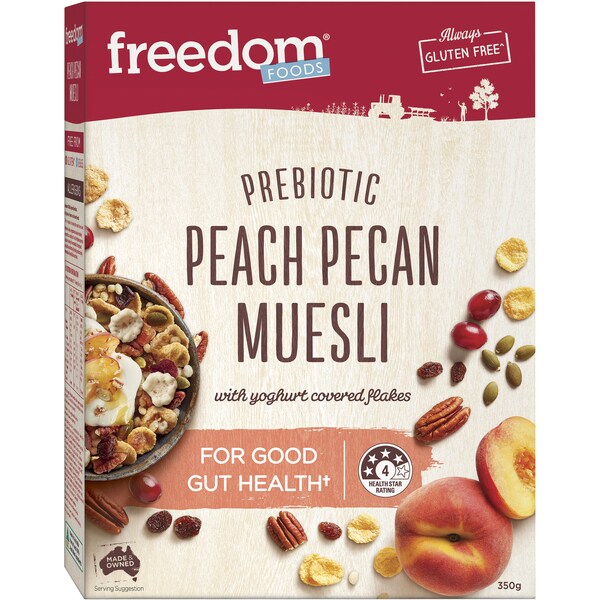 Freedom Foods Prebiotic Peach Pecan Muesli 350g