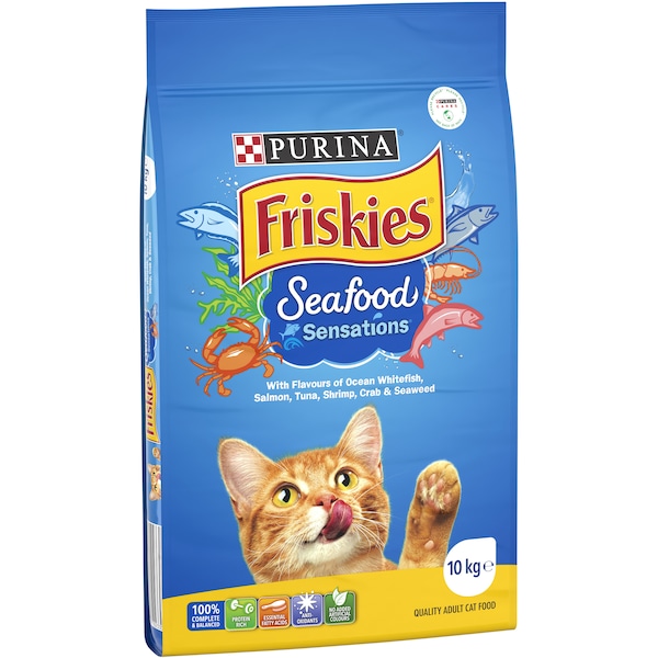 Purina Friskies Seafood Sensations Adult Cat Food 10kg