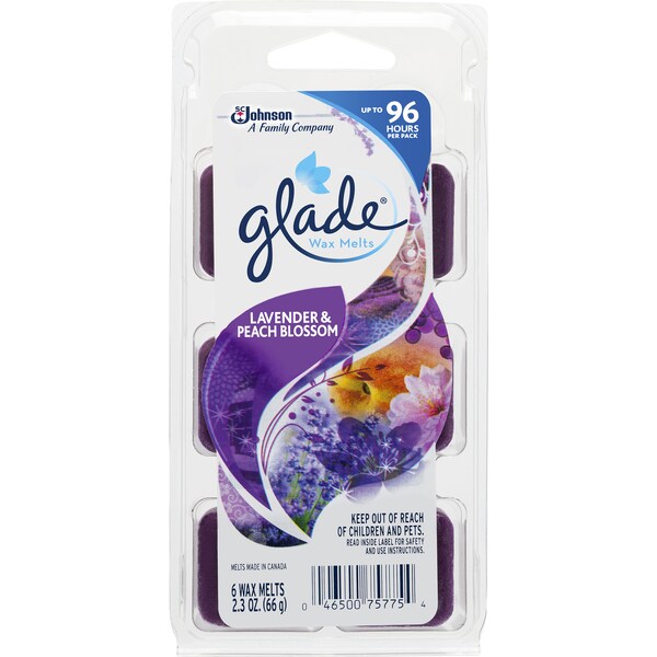 Glade Lavender & Peach Wax Melts 66g