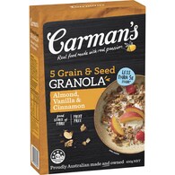 Carman's Granola 5 Grain & Seed Almond Vanilla & Cinnamon
