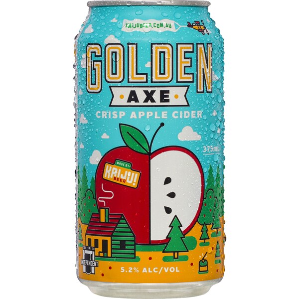 Golden Axe Cider Can 375ml