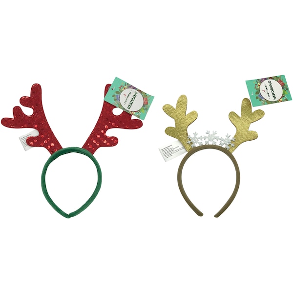 Christmas Reindeer Headband Assorted Each