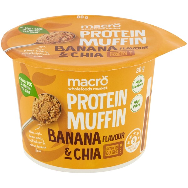 Macro Breakfast Muffin Banana & Chia 80g