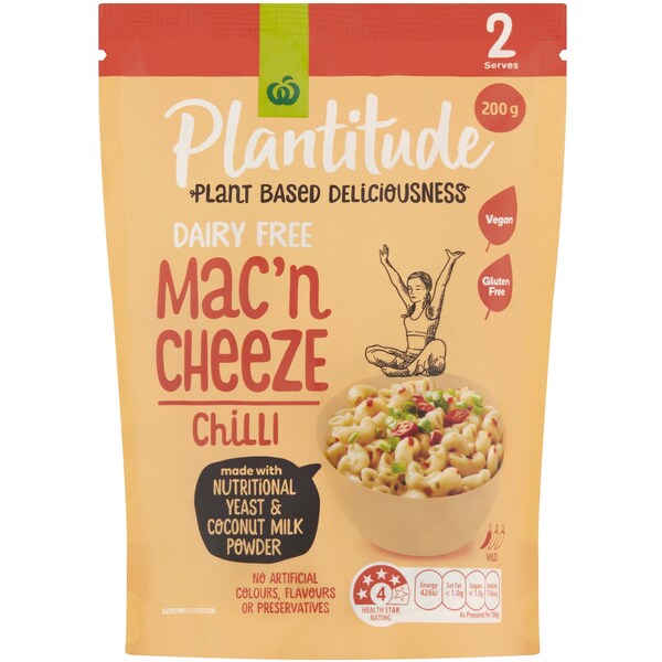 Woolworths Plantitude Vegan Mac & Cheeze Chilli 200g