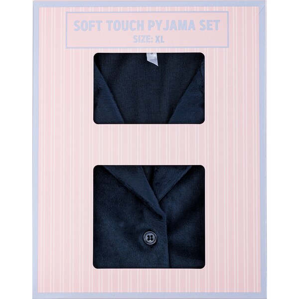 Ladies Soft Touch Pyjama Set Navy X Large each