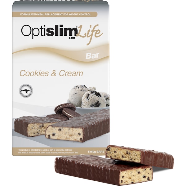 Optislim Life Bar Cookies & Cream 5 Pack