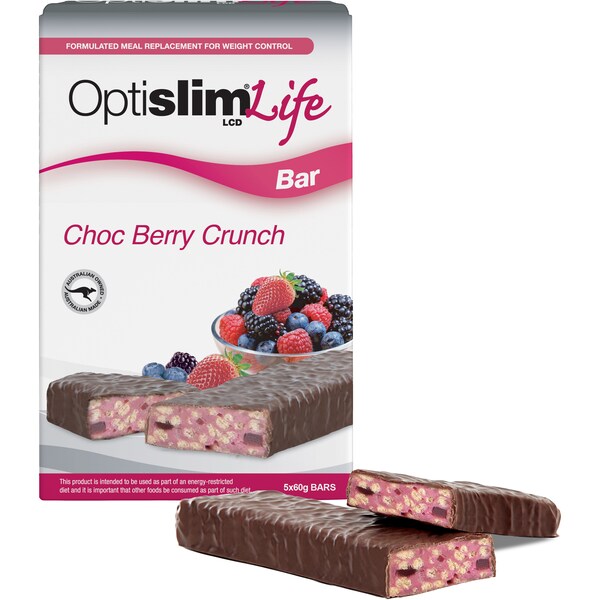 Optislim Life Bar Chocolate Berry Crunch 5 Pack