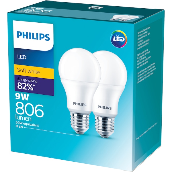 Philips Led 806lm Warm Es 2 Pack