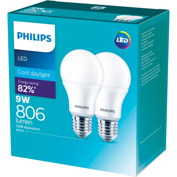 Philips Led 806lm Cool Es 2 Pack