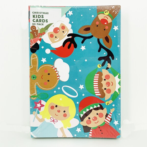 Christmas Kids Cards Assorted  30 Pack