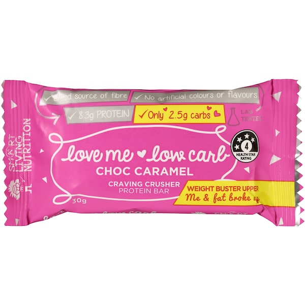 Smart Living Nutrition Love Me Low Carb Choc Caramel Bar 30g