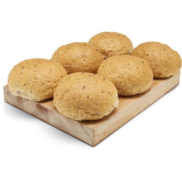 Woolworths Fd Jumbo Multigrain Roll 6 pack