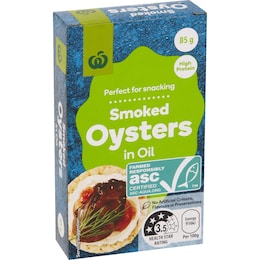 Woolworths Woolworths Smoked Oysters In Oil 85g