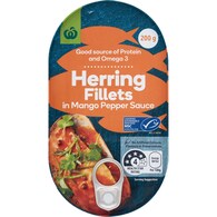 Woolworths Herring Fillets In Mango Pepper Sauce