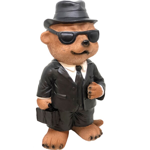 Gardman Meerkat Statue Black Suit Each