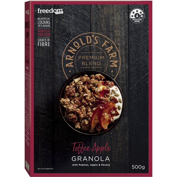 Arnold's Farm Premium Blend Tofe Apple Granola 500g