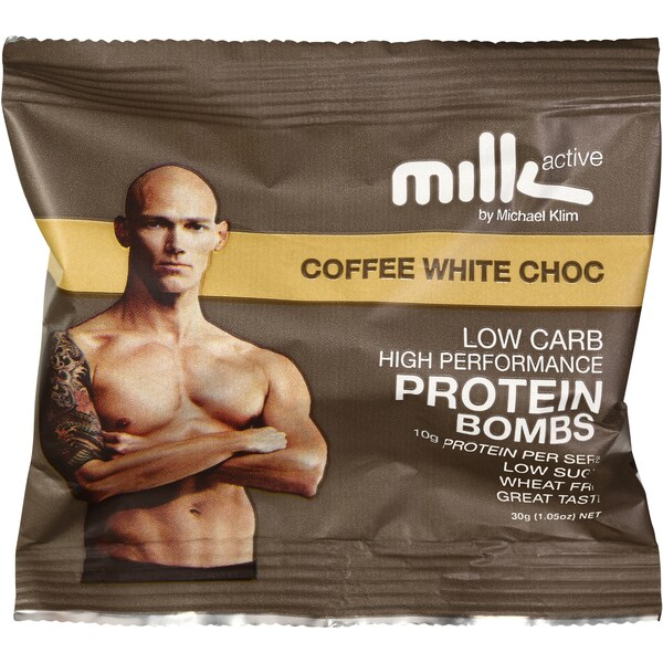 Slim Secrets Milk Active Protein Bombs Coffee White Choc 30g