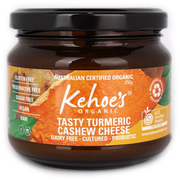 Kehoe's Kitchen Organic Turmeric Cashew Cheese Cheese 250G