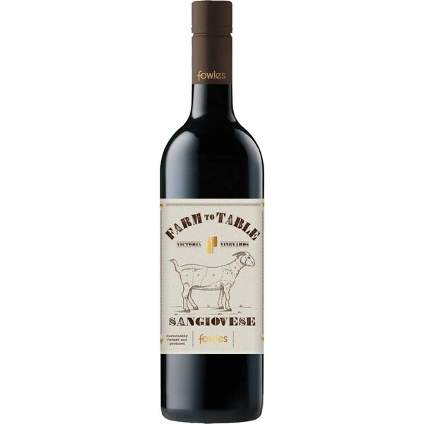 Fowles Wine Farm to Table Sangiovese Bottle 750mL
