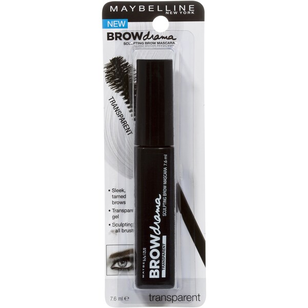 Maybelline Brow Drama Sculpting Brow Mascara Transparent Each