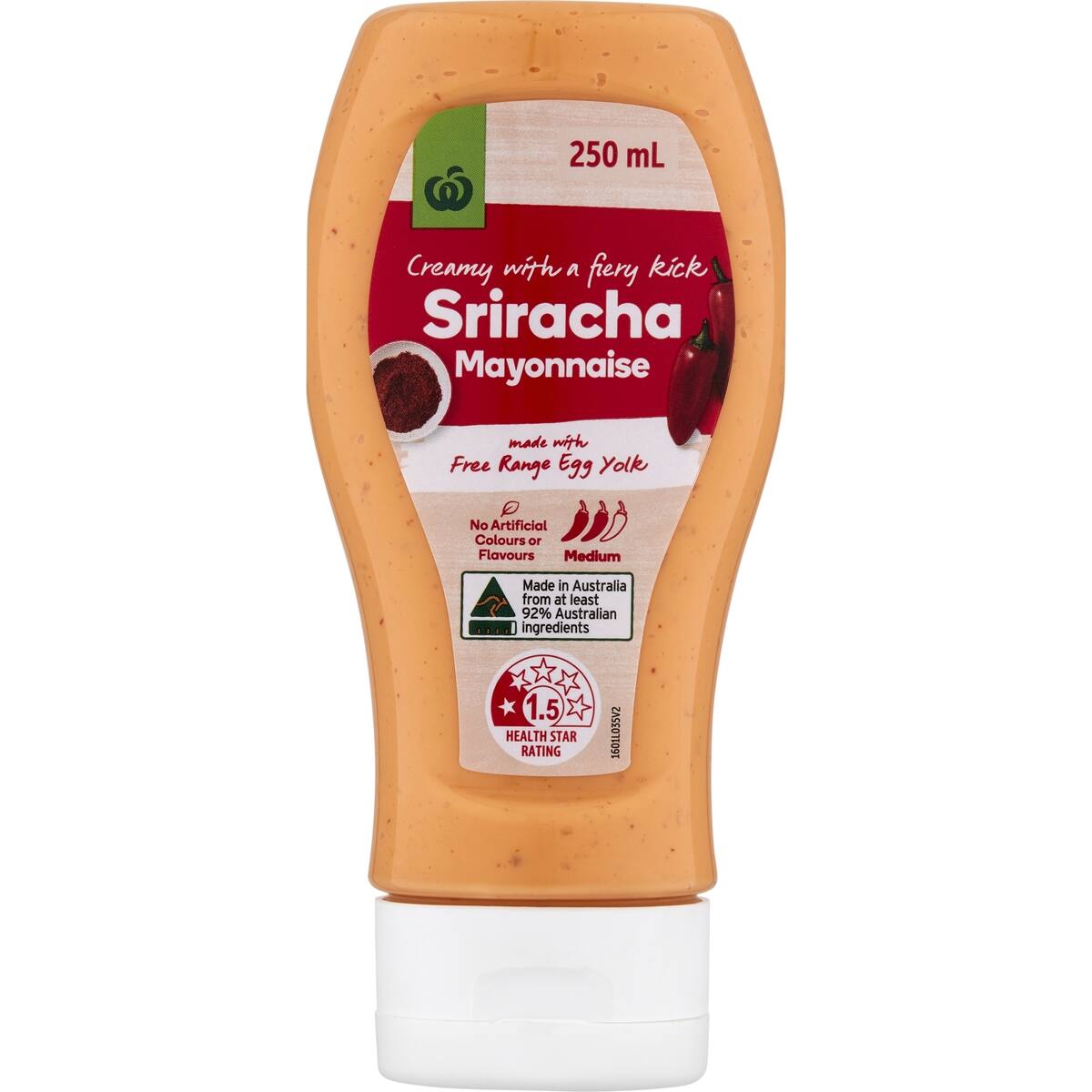 Woolworths Sriracha Mayonnaise 250ml bunch