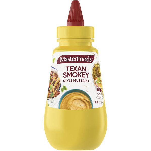 MasterFoods Texan Smokey Style Mustard 280g