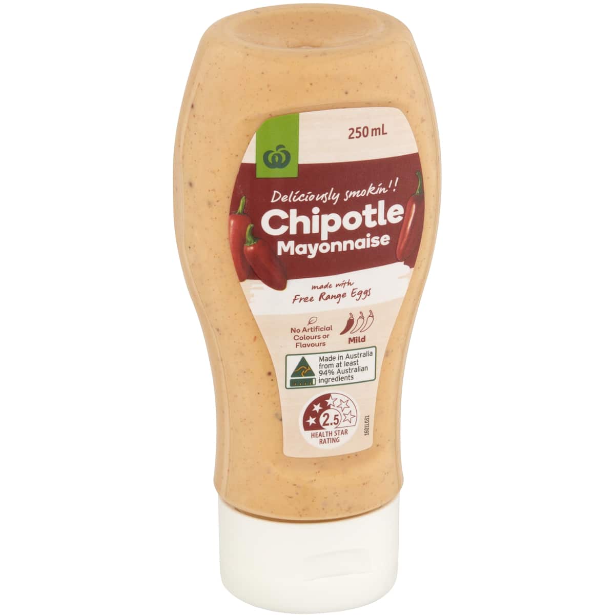 Woolworths Chipotle Mayonnaise 250ml bunch