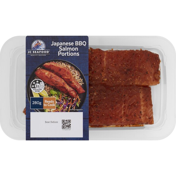 JC Seafood Japanese BBQ Salmon Portions 280g