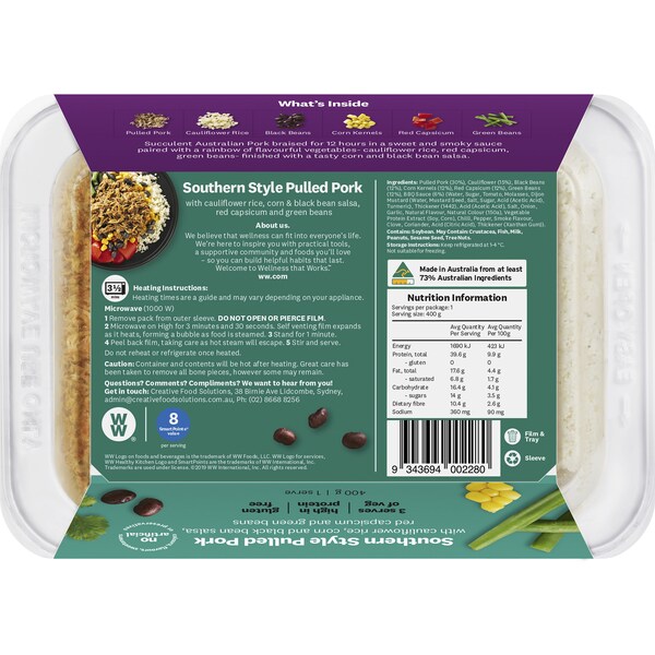 Weight Watchers Southern Style Pulled Pork 400g