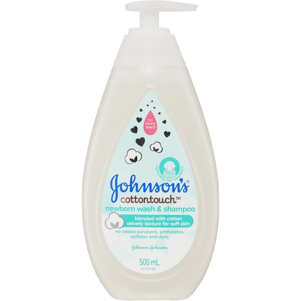 Johnson's Baby Cottontouch Newborn Wash & Shampoo 500ml