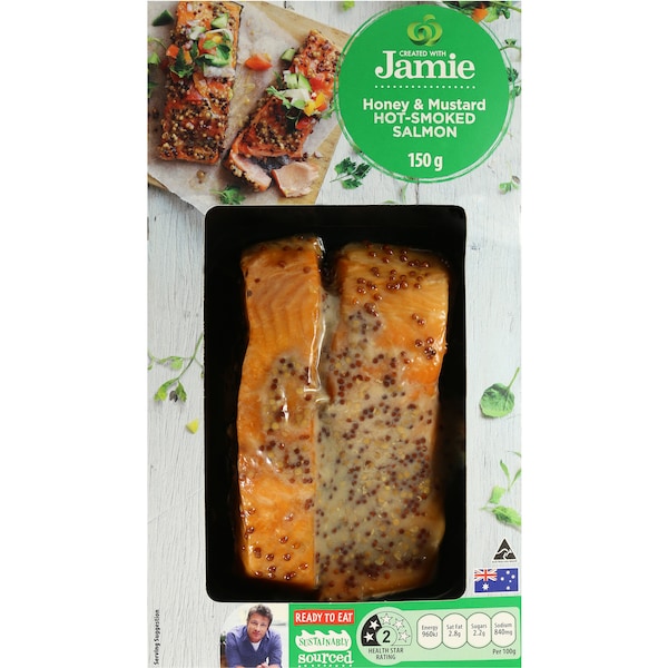 Created With Jamie Smoked Salmon Honey & Mustard Hot 150g