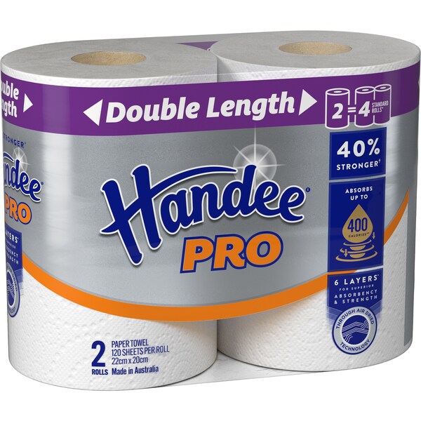 Handee Pro Double Length Paper Towels 2 pack