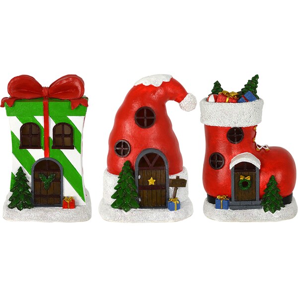 Christmas Battery Operated Fairy House Assorted Each