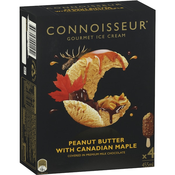 Connoisseur Ice Cream Maple Peanut Butter 4 Pack